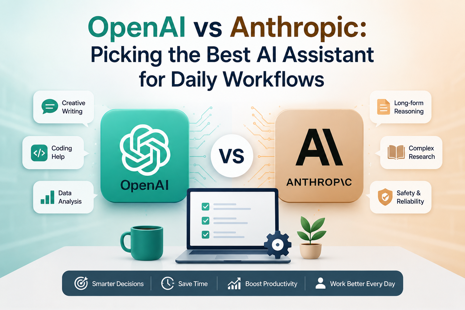 OpenAI vs Anthropic: Picking the Best AI Assistant for Daily Workflows